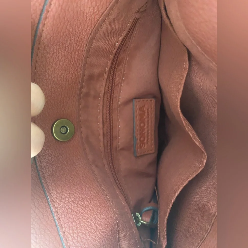 Sonoma Crossbody Purse Rust Red/Brown NWOT - Picture 13 of 16